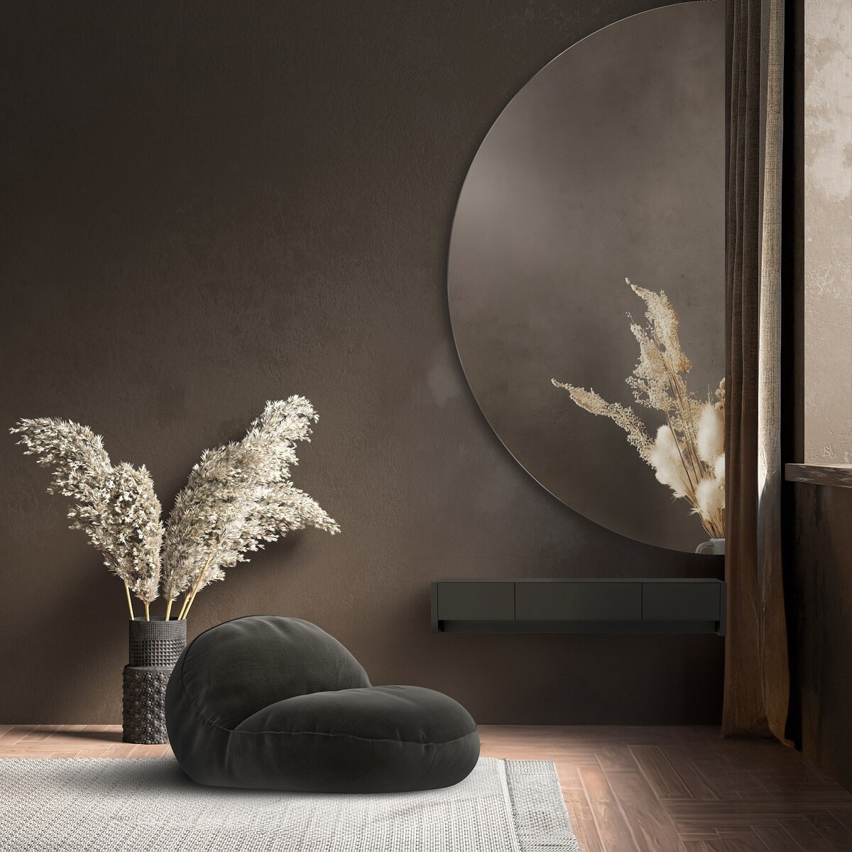 Lustro łazienkowe połówka kółka - HELENA