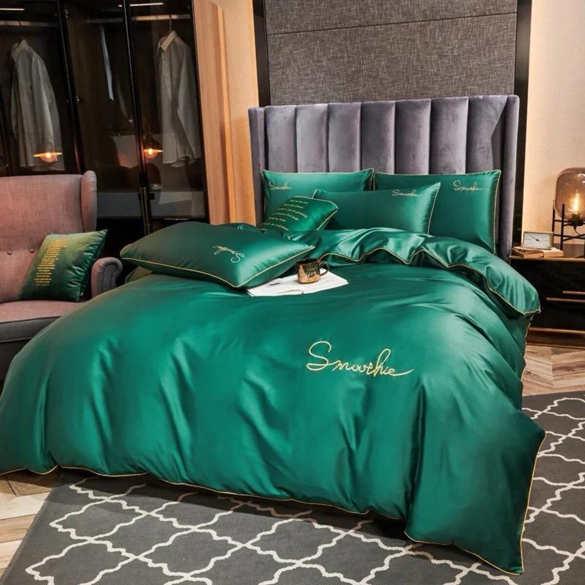 Pościel mikrofibra z haftem 160x200 cm