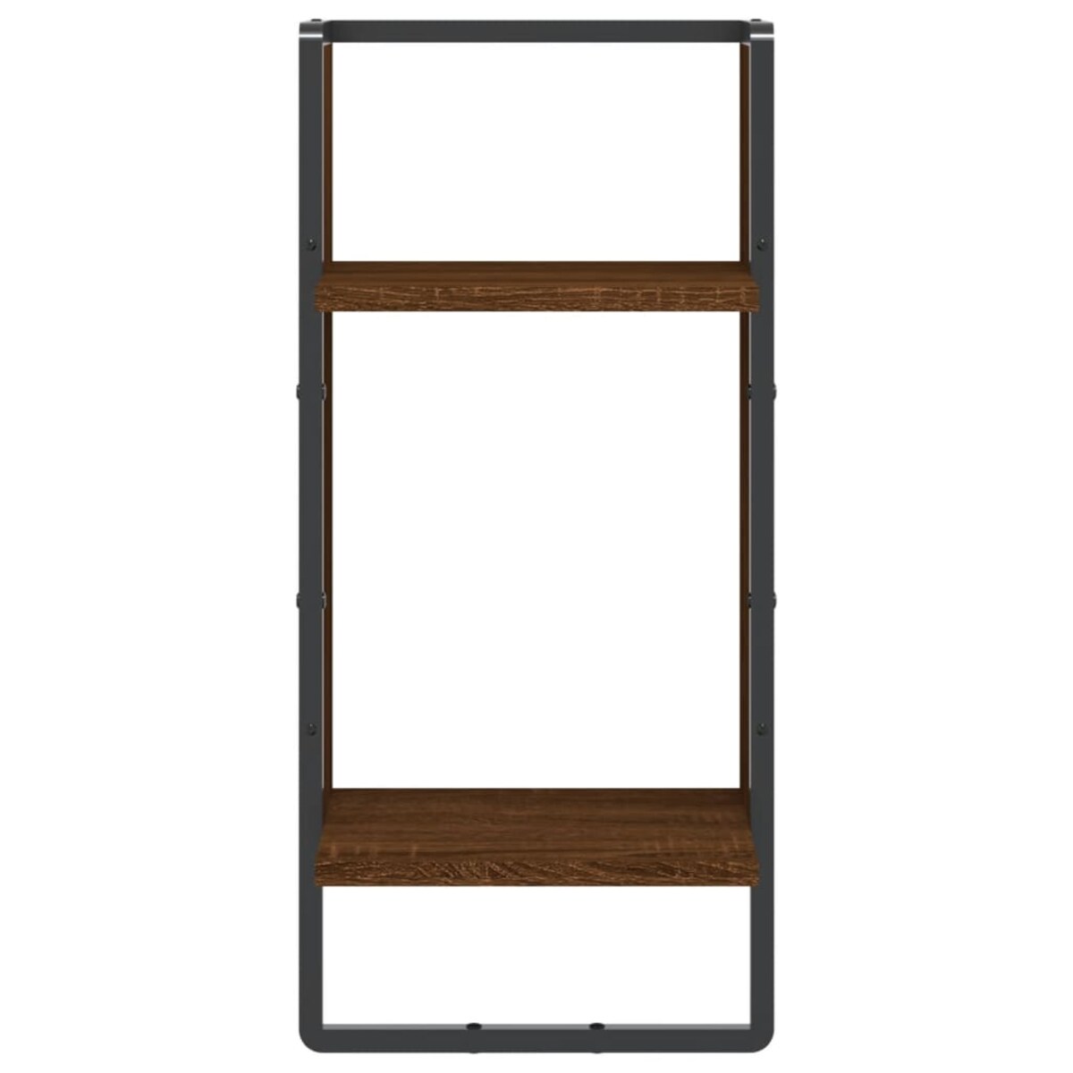 vidaXL Półka ścienna z drążkiem, brązowy dąb, 30x25x65 cm