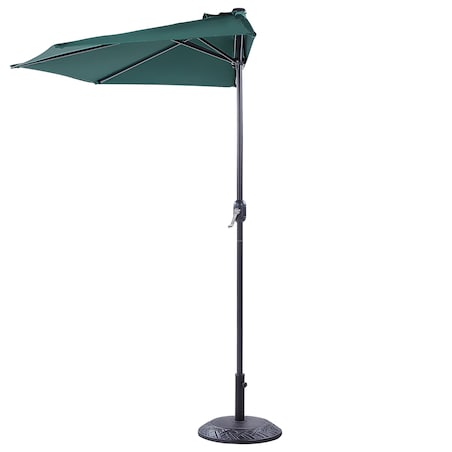 Parasol półokrągły 270 cm GALATI Zielony