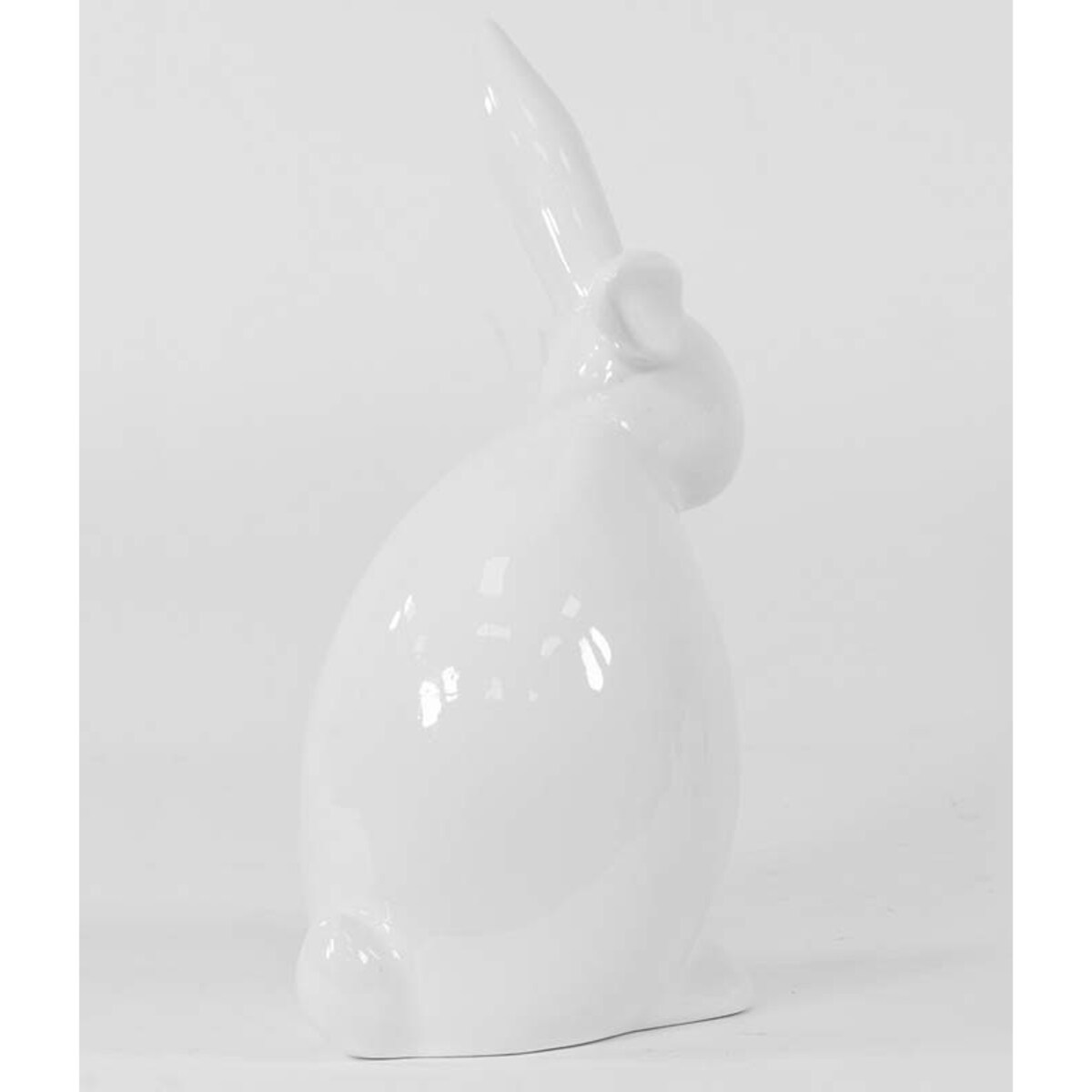 Figurka - biały królik 20x11,5x8 cm TUPTEK