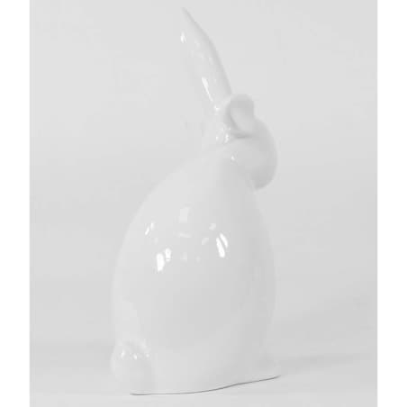 Figurka - biały królik 20x11,5x8 cm TUPTEK