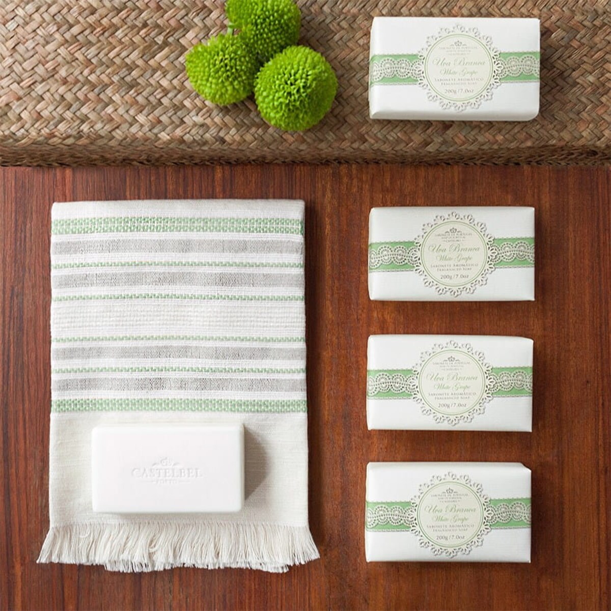 Mydło w kostce Castelbel białe winogrono 200 g