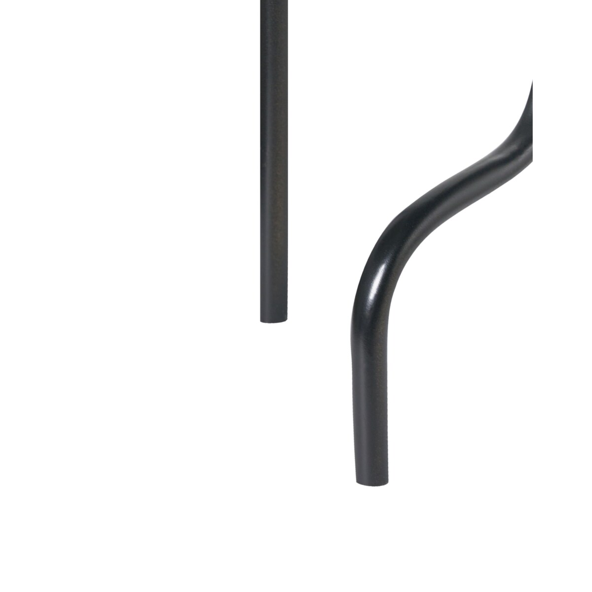 Świecznik PORRTELA Metal 50 cm Czarny