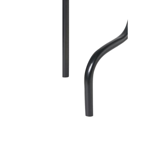 Świecznik PORRTELA Metal 50 cm Czarny