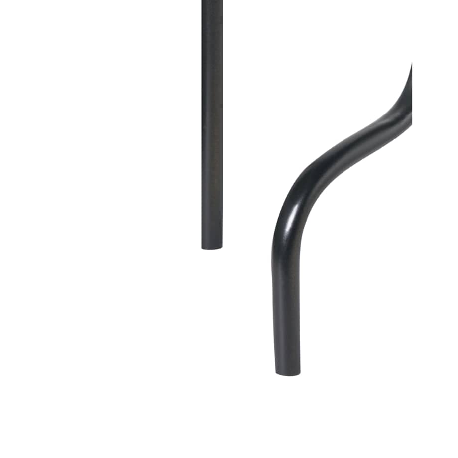 Świecznik PORRTELA Metal 50 cm Czarny