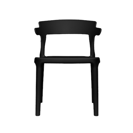 Krzesełko dla dzieci plastikowe z oparciem dziecięce czarne