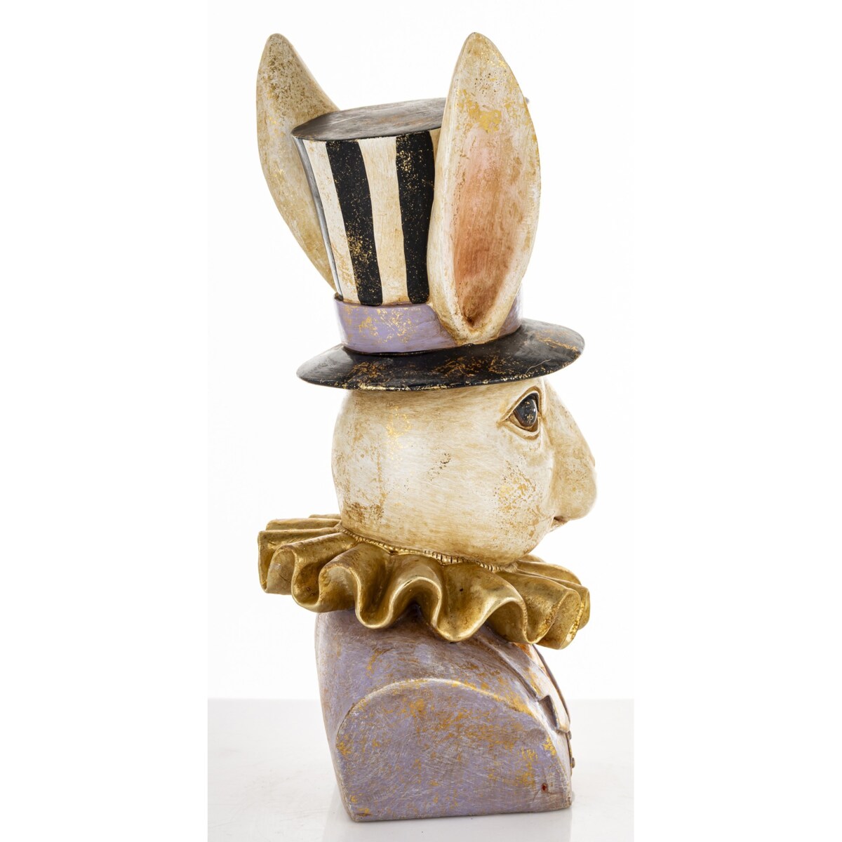 Figurka -popiersie królika 26,5x14x12 cm TORACE w cylindrze