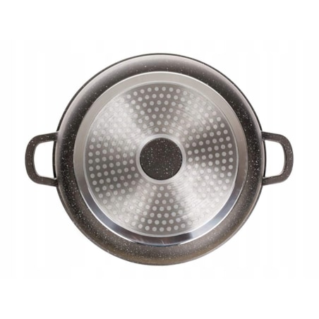 GARNEK tradycyjny 6,7 L banquet GRANITE BROWN z dozownikiem do przypraw