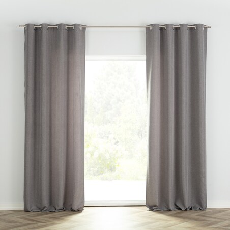 Zasłona BASIC na kółkach 140x280 cm szaroczarny melanż 1 szt. 140x280 szary