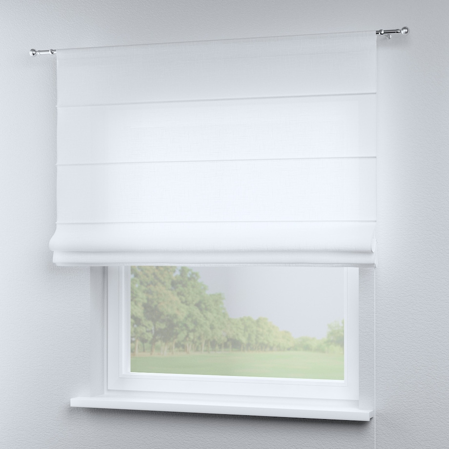 Roleta rzymska Torino 120x160 prześwitująca, biała