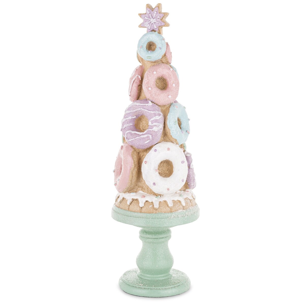 Dekoracja - choinka z ciasteczkami 31x9,5x9,5 cm DONATS