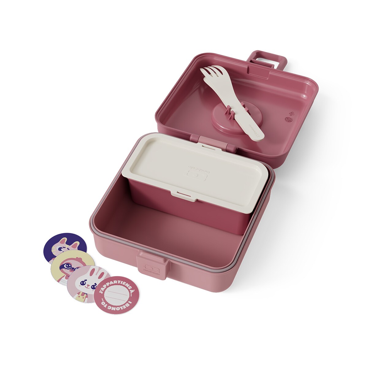Monbento Snacky lunchbox dla dzieci 0,85 l Pink Blush