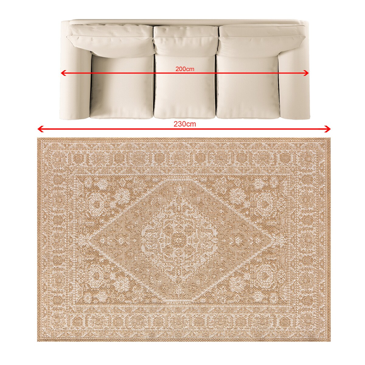 Dywan Marano camel 160x230 cm, 160x230 cm