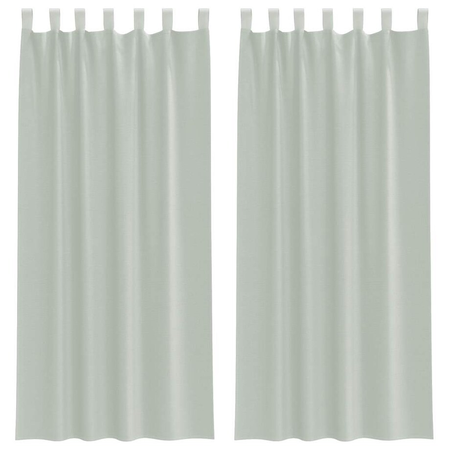 vidaXL Zasłony woalowe z pętelkami 2 szt. Jasnoszary 140x245 cm