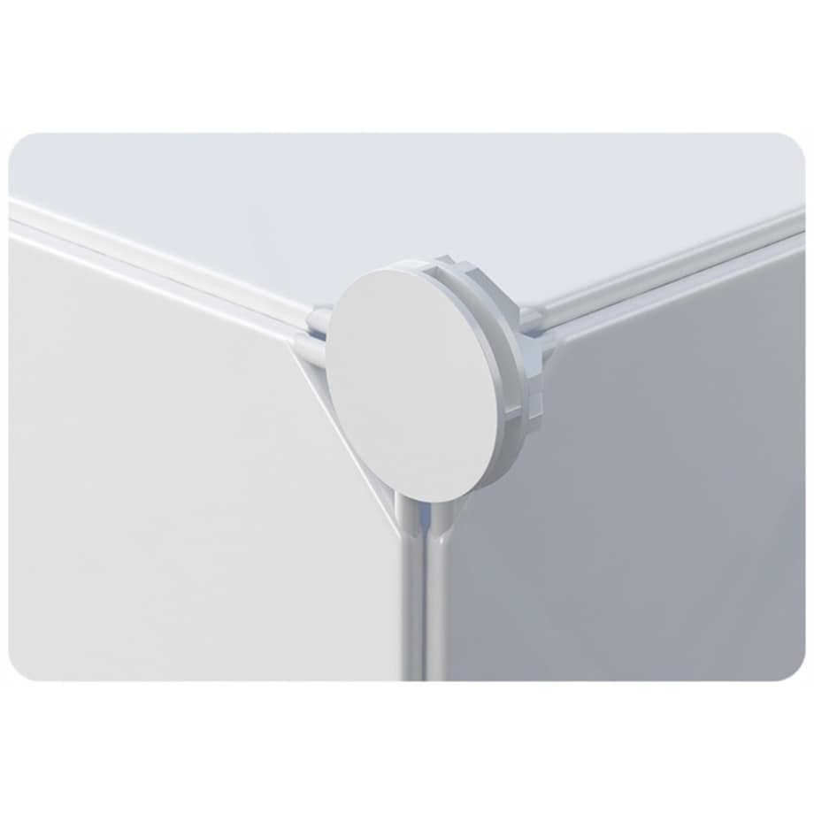 Modułowa szafa garderoba wieszak szafki xxl biała półki drążek na ubrania