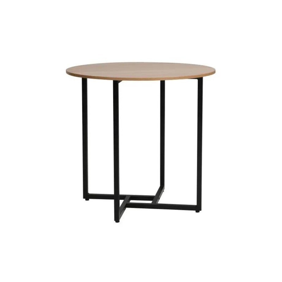 Stół okrągły ALTO II 80x80 dąb/czarny