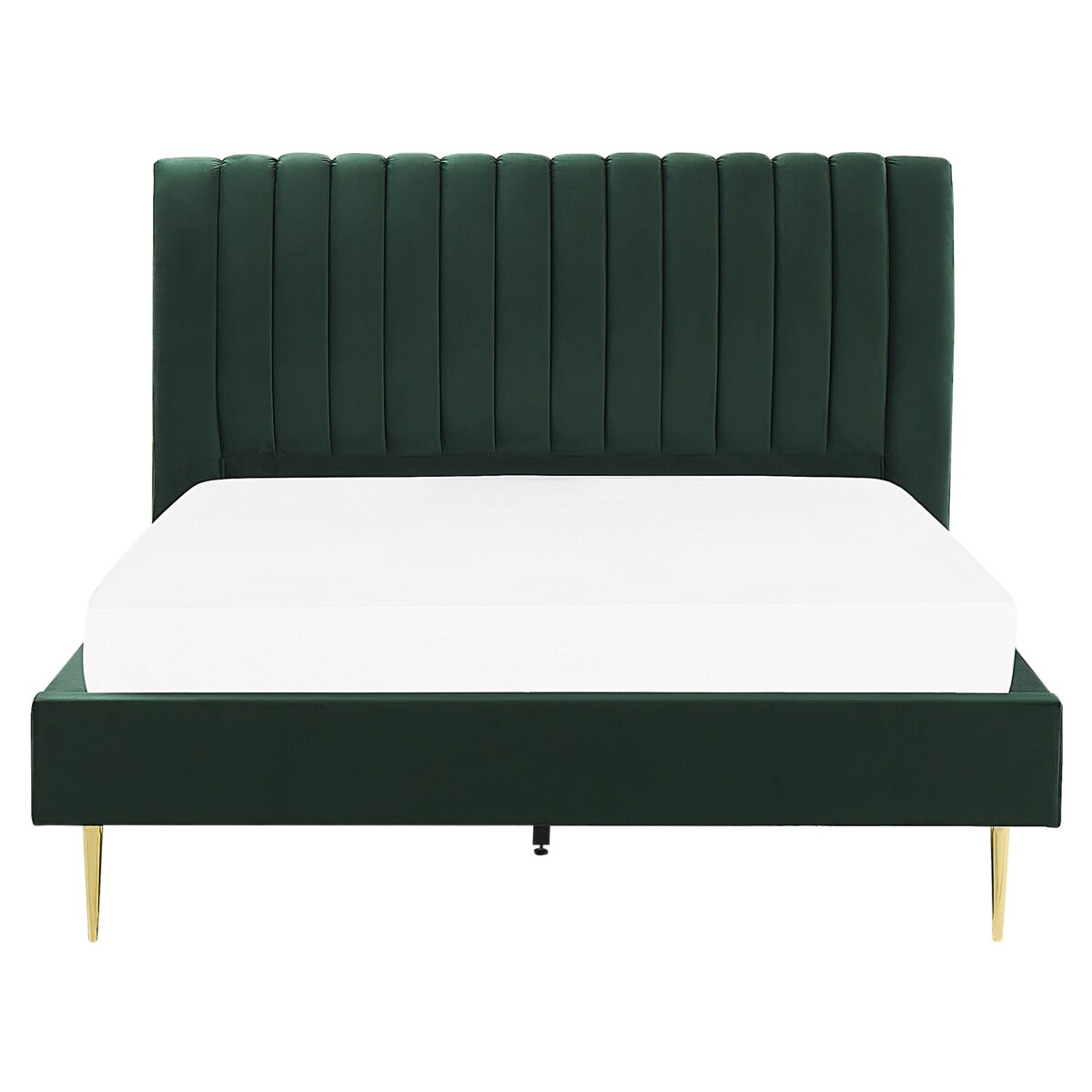 Łóżko welurowe 180 x 200 cm zielone MARVILLE