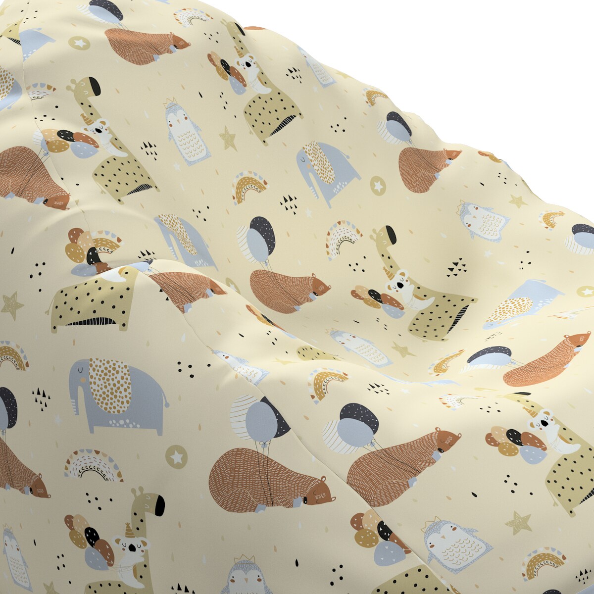 Worek do siedzenia Bowli, beżowy, Ø60 x 105 cm, Magic Collection