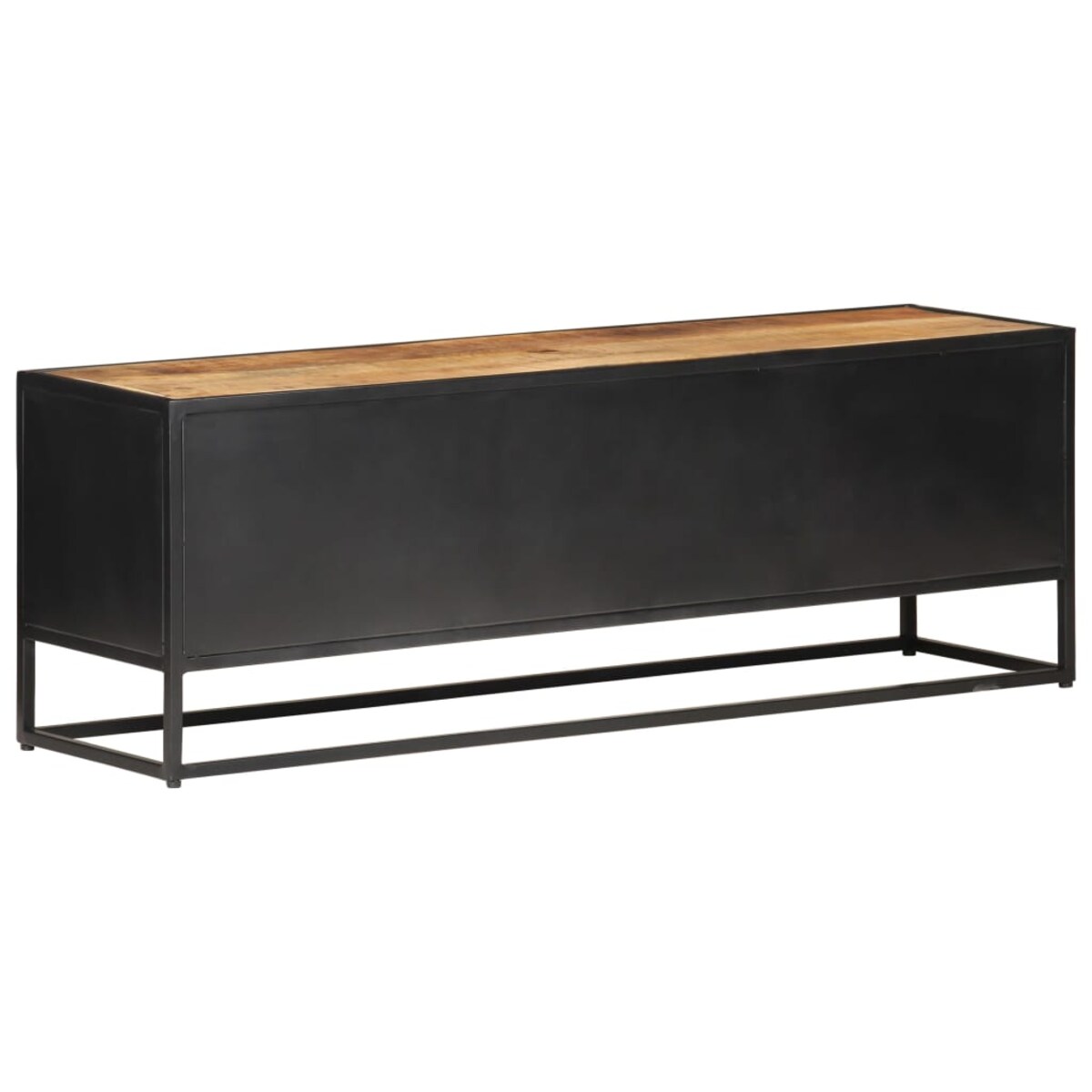 vidaXL Szafka pod TV, 120x30x40 cm, drewno mango i naturalna trzcina