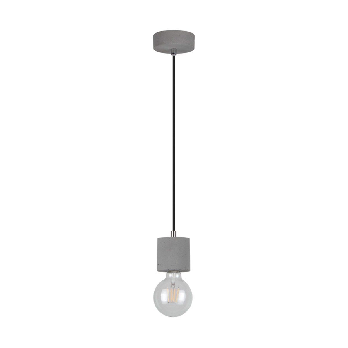 Lampa Wisząca SPOT 1xE27 Max.60W Szary Beton, Polski Producent, 1 szt.