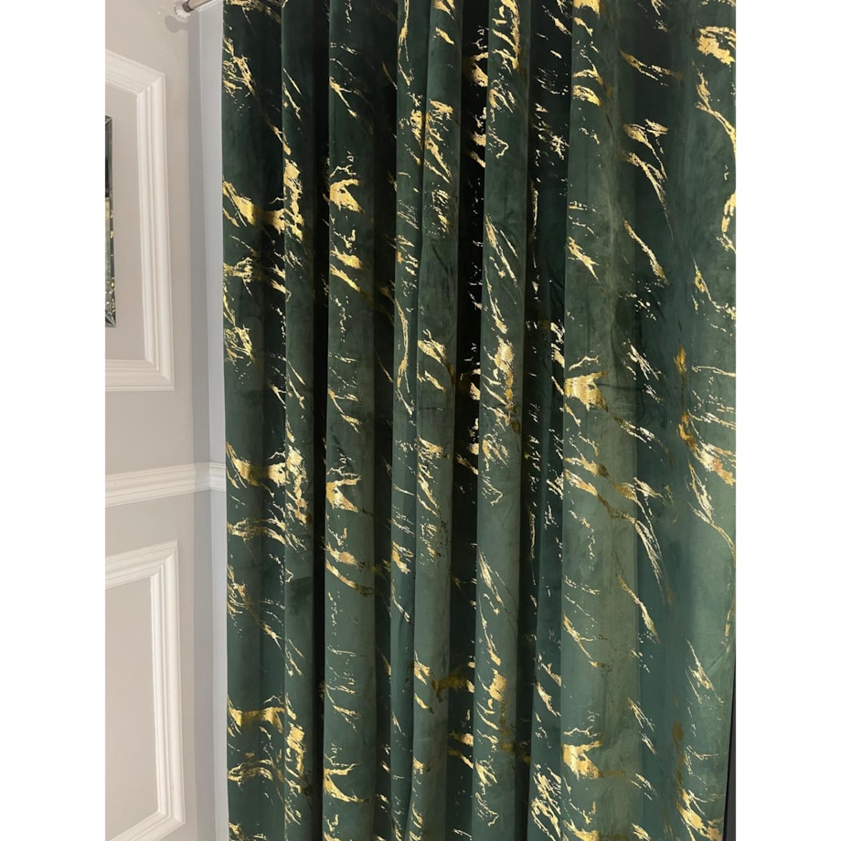 Zasłona welurowa Marmur 140x270 cm