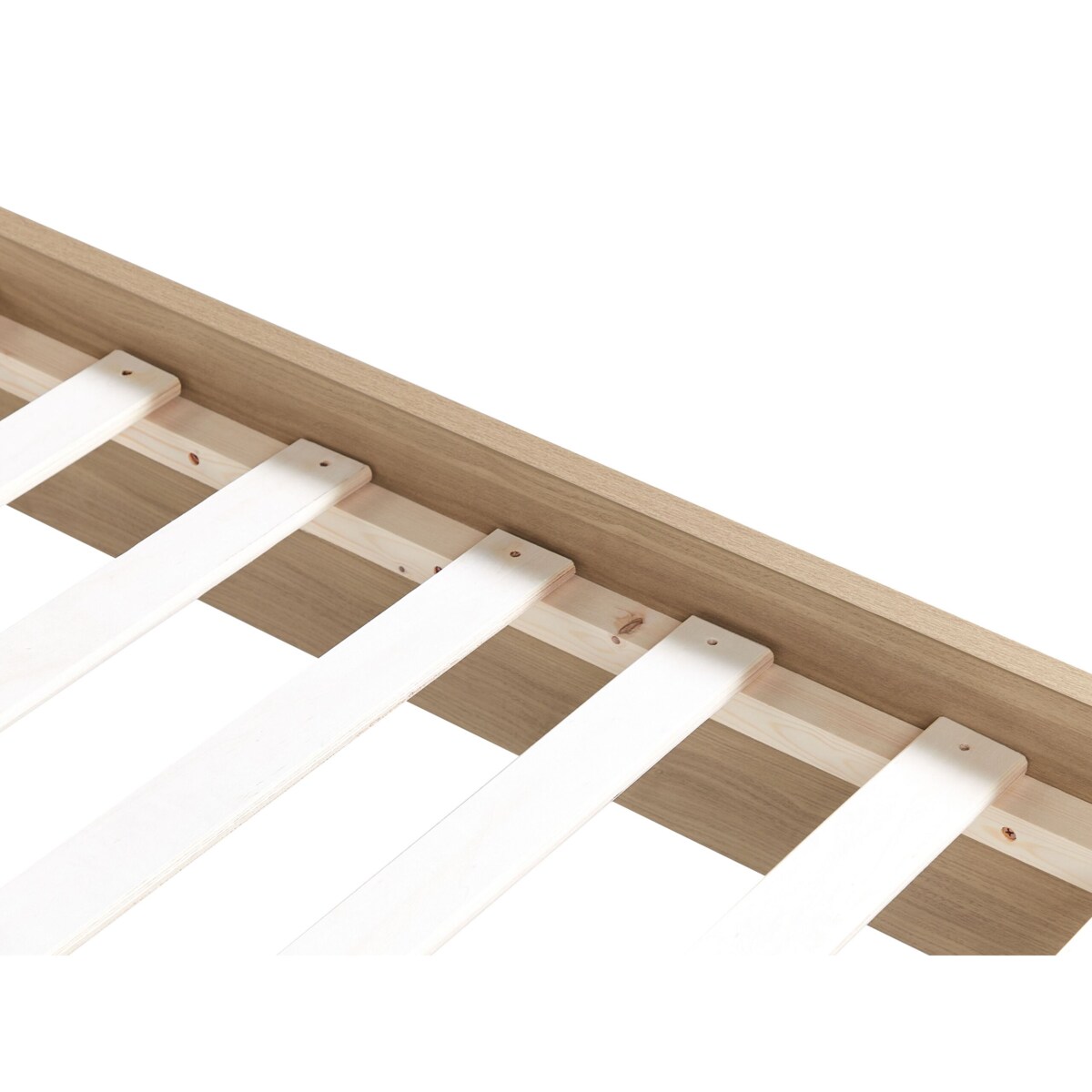 Łóżko ekoskóra 140 x 200 cm brązowe LIMANTON