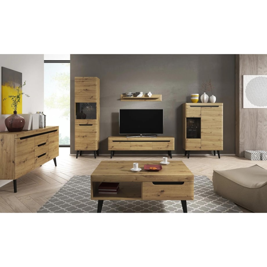 Szafka RTV EBBI 160 dąb artisan