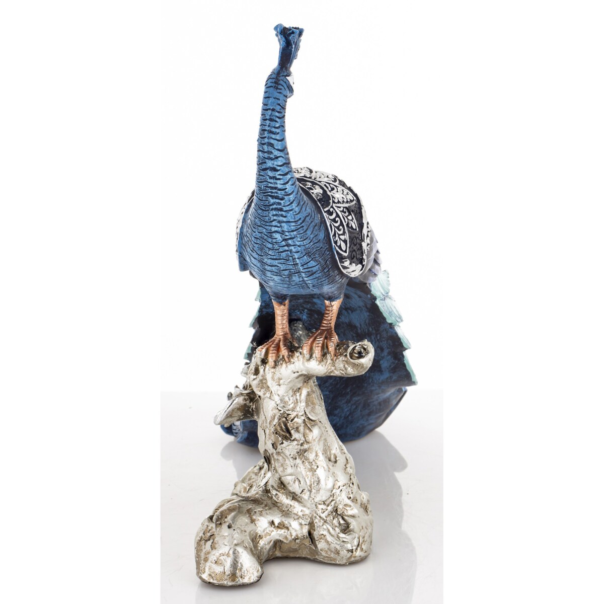 Dekoracja - Paw 25x31x10 cm ZAMPA-2 niebieski