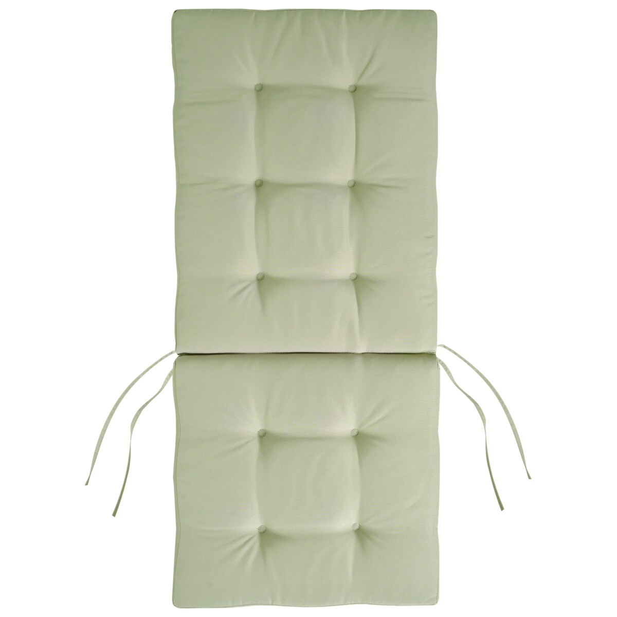 Zestaw 2 krzeseł ogrodowych z poduszkami MAUI PREMIUM Drewno akacjowe Jasnozielony