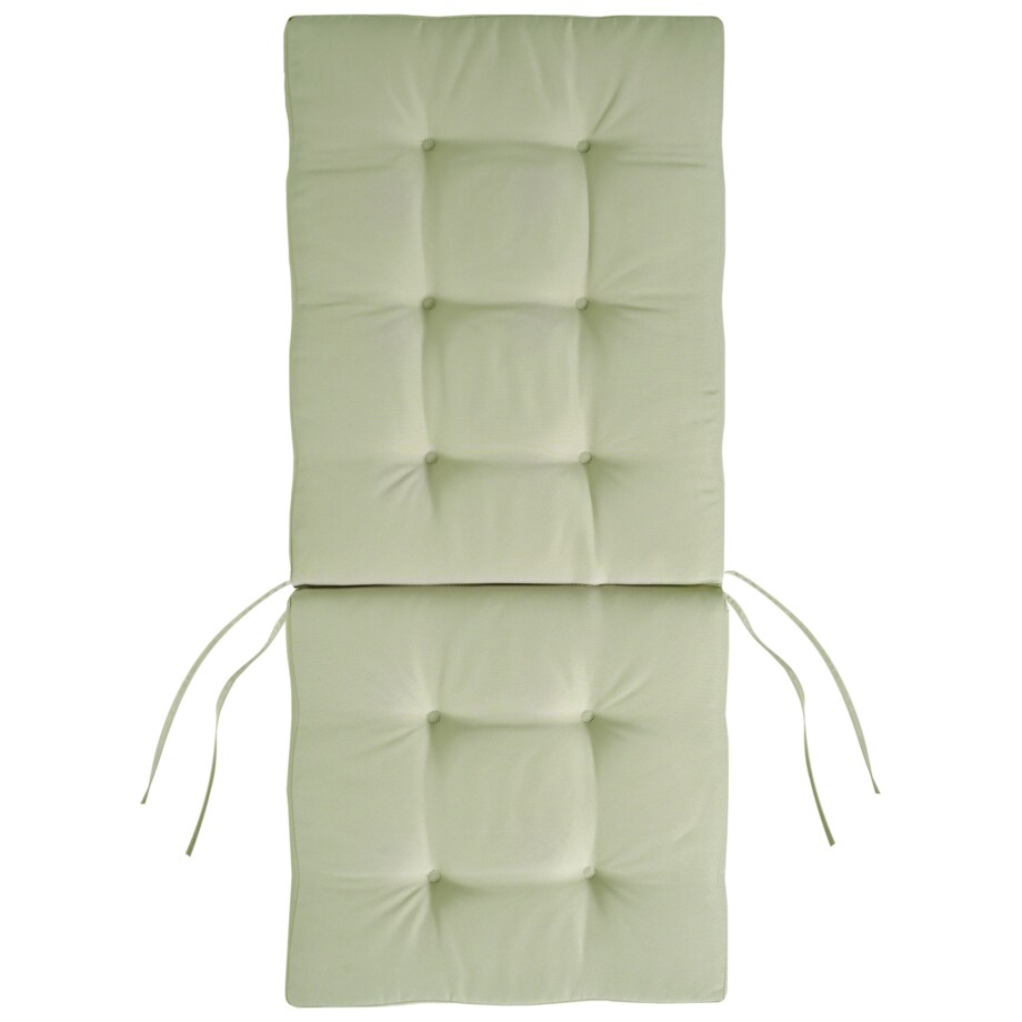 Zestaw 2 krzeseł ogrodowych z poduszkami MAUI PREMIUM Drewno akacjowe Jasnozielony