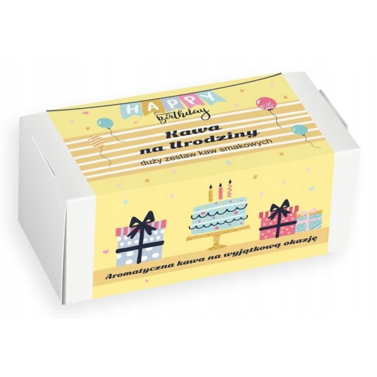 ZESTAW PREZENTOWY NA 30 40 50 60 URODZINY DLA KOBIETY FACETA KAWA DESEROWA