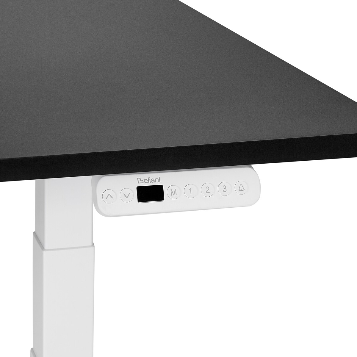 Biurko regulowane elektrycznie DESTINES Czarny/ biały 120 cm 72 cm