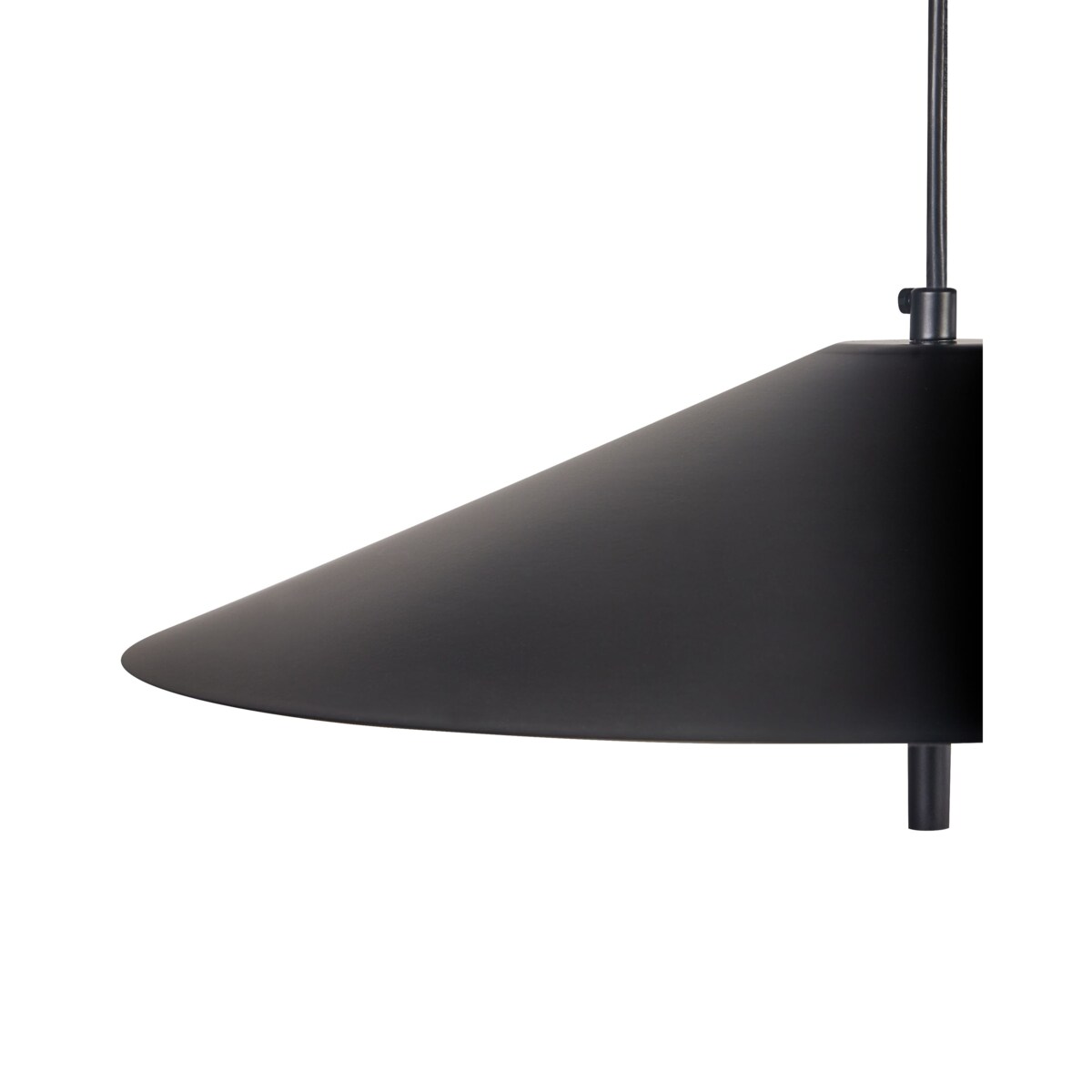 Lampa podłogowa metalowa czarna COMALIE