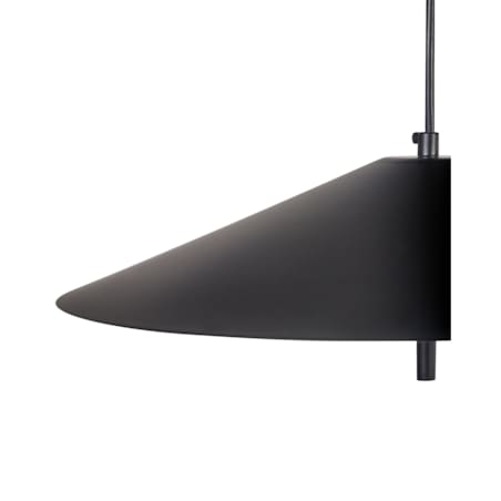 Lampa podłogowa metalowa czarna COMALIE