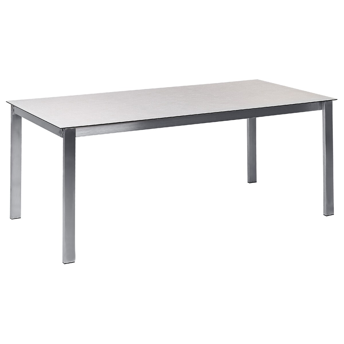 Stół ogrodowy COSOLETO 180 cm 90 cm Szkło Biały