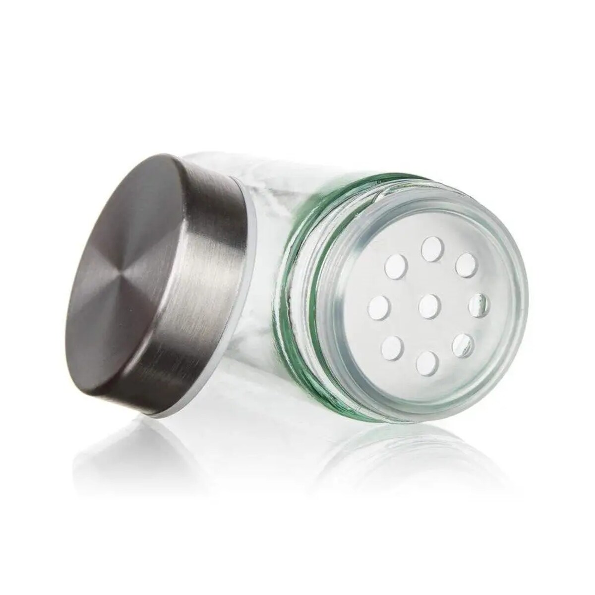 METALOWY PRZYPRAWNIK KOMPLET pojemniki na przyprawy prezent 85ml stojak