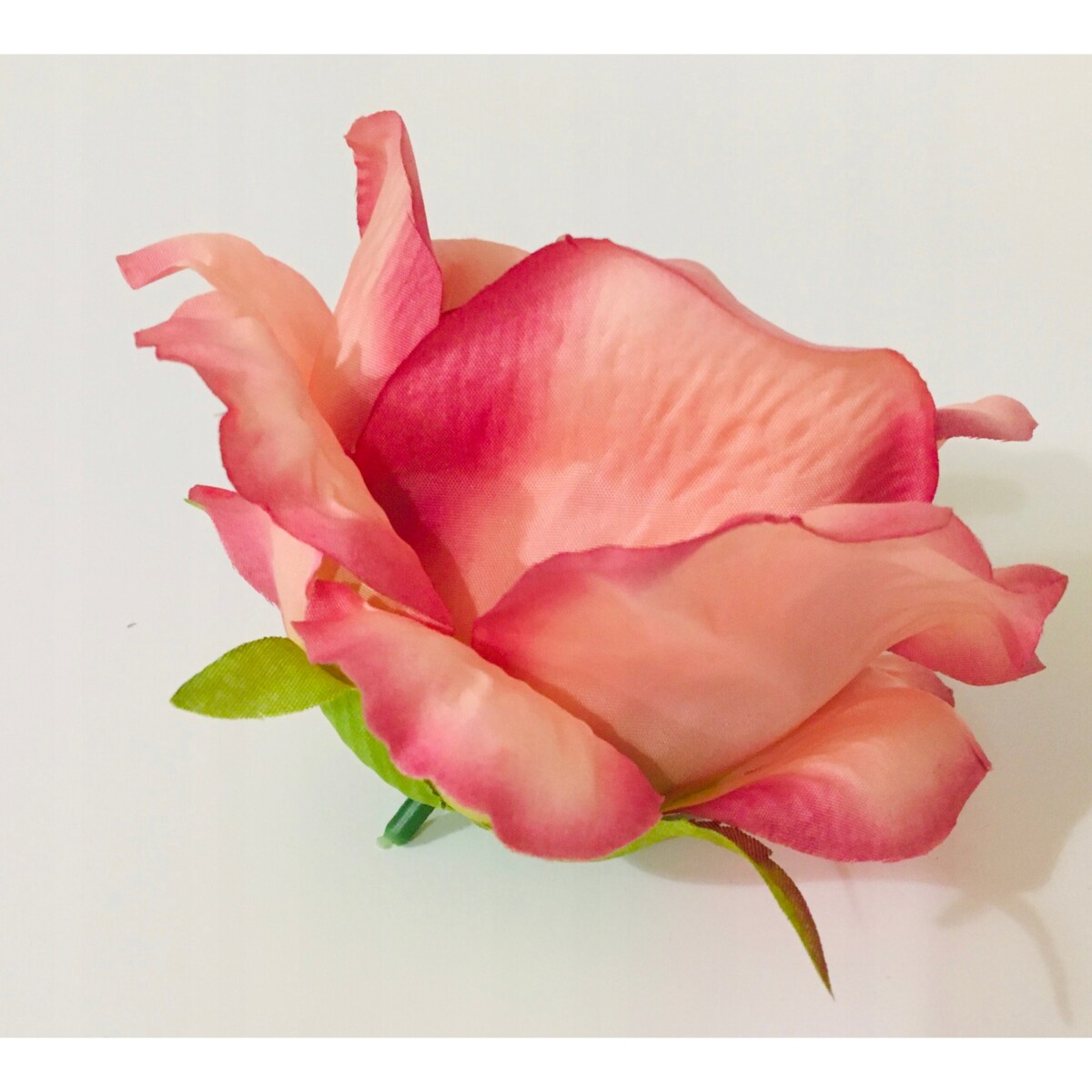 6x Róża sztuczna wyrobowa do wiązanek główka pąk święta kwiaty róże duże