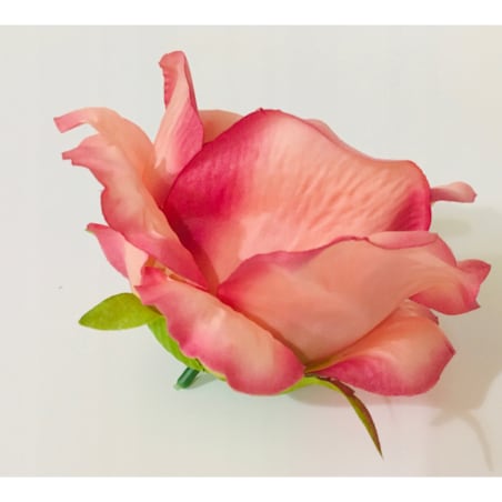 6x Róża sztuczna wyrobowa do wiązanek główka pąk święta kwiaty róże duże