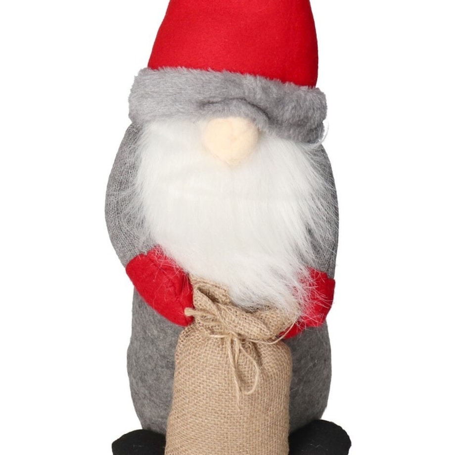 Skrzat Krasnal Mikołaj Z Workiem Świąteczny Duży