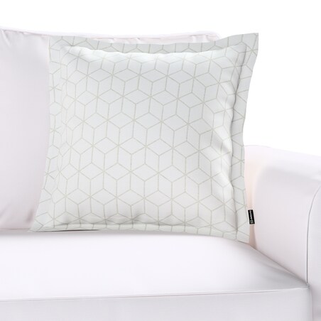 Poszewka Mona na poduszkę 45x45 wzór sześcianów na białym tle