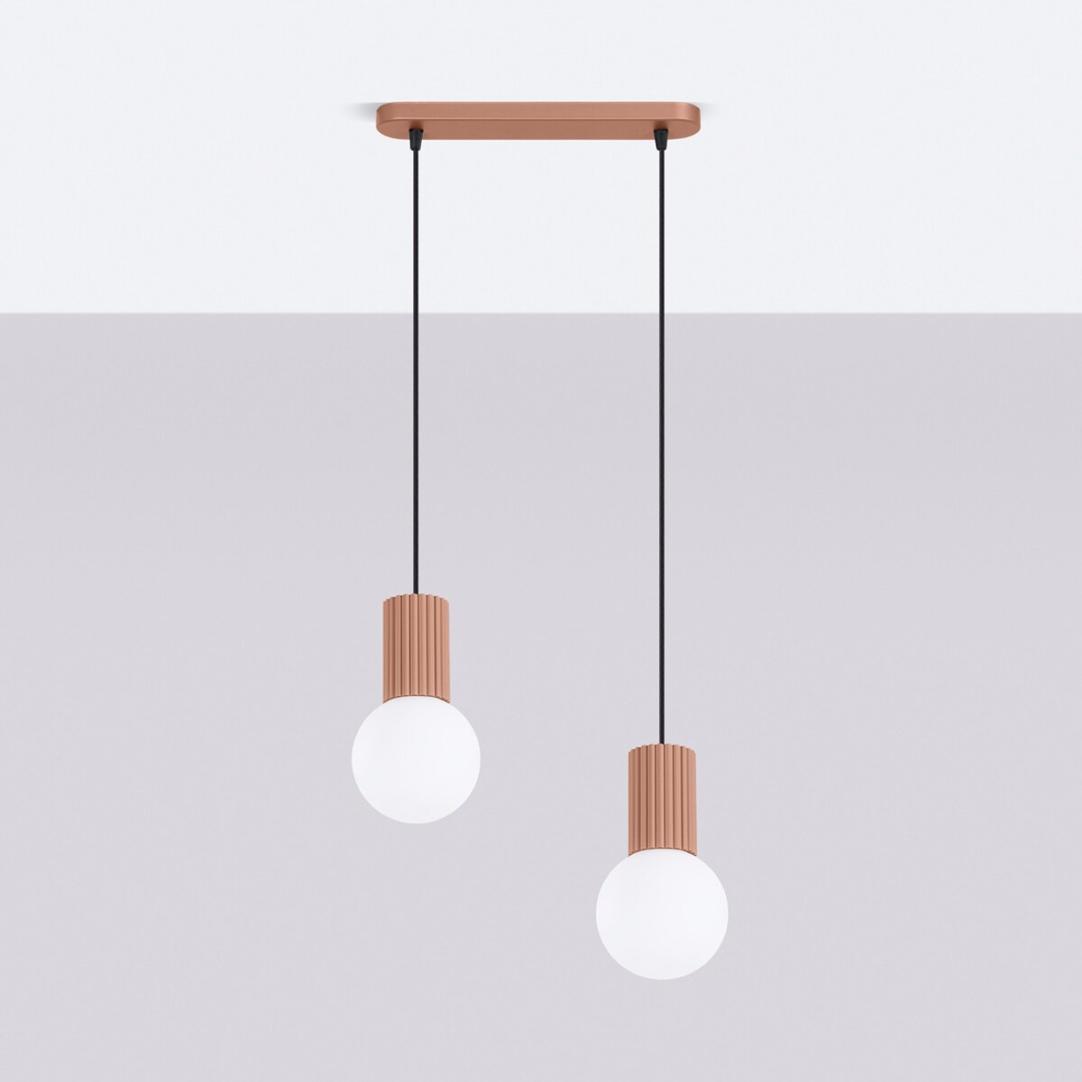 Lampa wisząca HALO 2L mocca