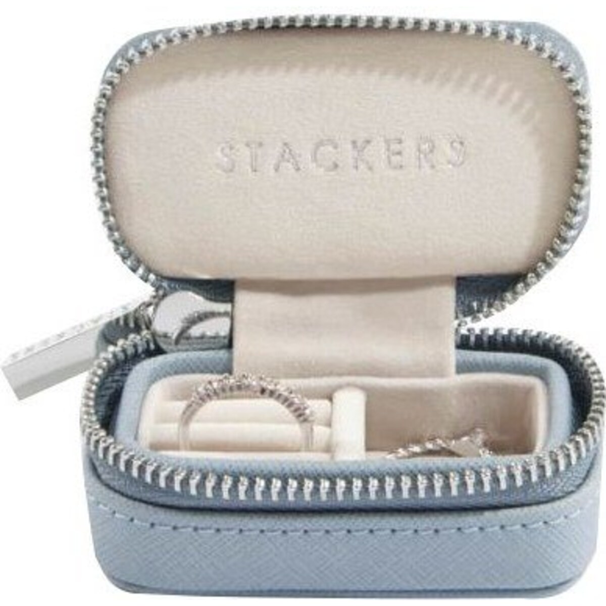 Pudełko podróżne na biżuterię Travel Mini Stackers dusky blue
