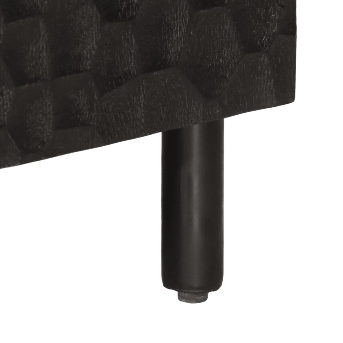 vidaXL Szafka pod telewizor, czarna, 105x33x46 cm, lite drewno mango