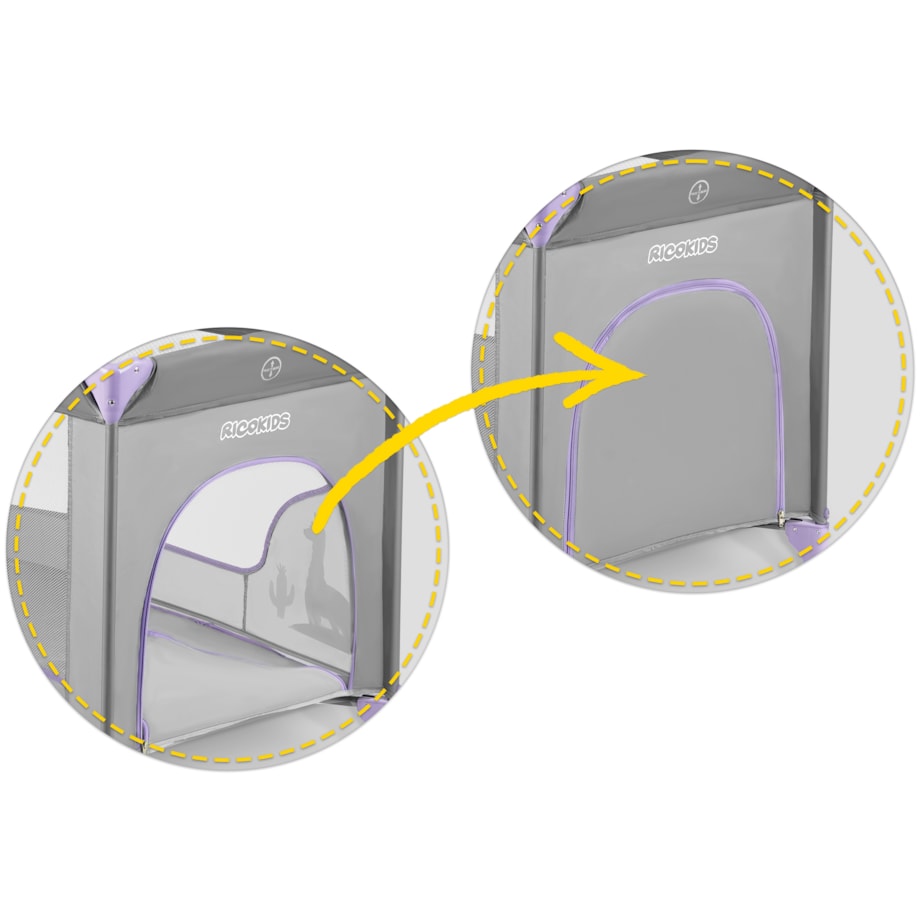 Łóżeczko turystyczne składane kojec akcesoria Ricokids