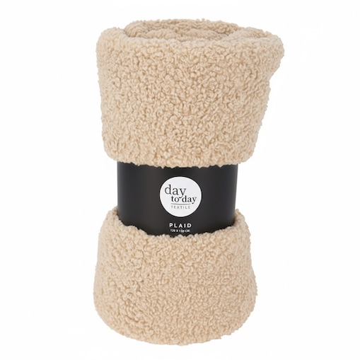 Koc Baranek Sherpa Narzuta Ciepły Jesienny 150X120 Cm Poliestrowy Do Salonu Sypialn