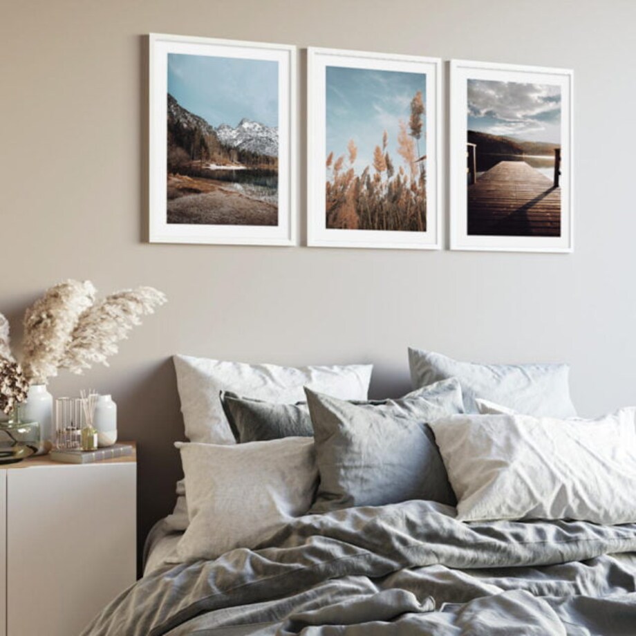 Poster Story, Plakat, Obraz - Drewniany Pomost nad Jeziorem, wymiary 50 x 70 cm