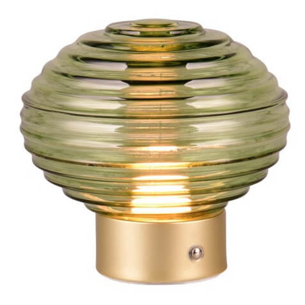 Szklana lampa stołowa Earl R57771115 RL Light LED 2W 3000K mosiądz zielona