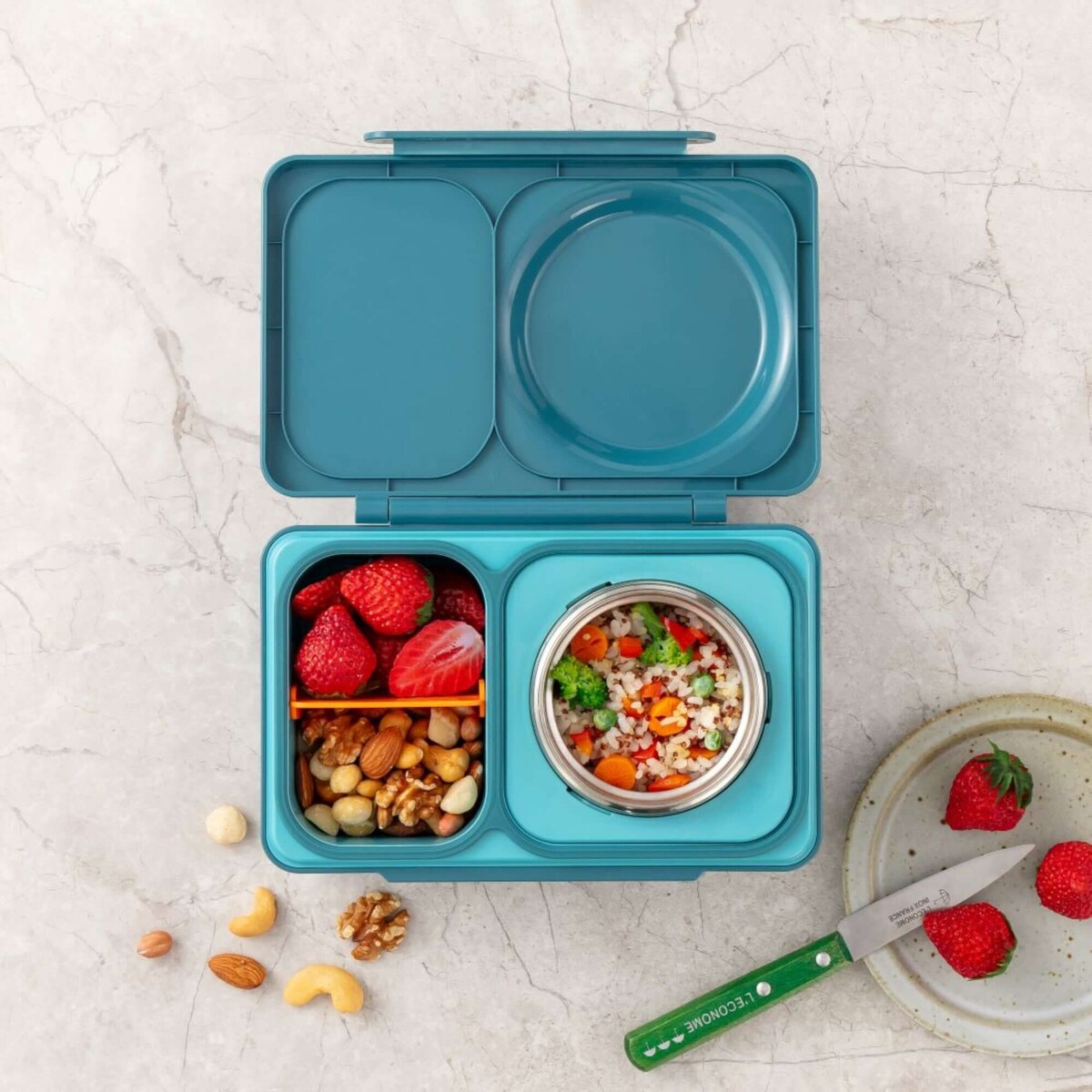 OMIE OMIEBOX UP lunch box z termosem, Teal Green