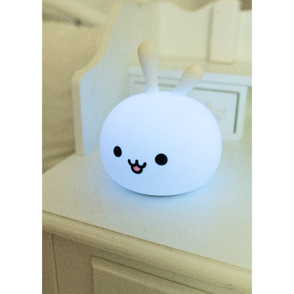 Innogio GIObunny silikonowa lampka nocna LED dla dzieci króliczek 7 kolorów ładowana